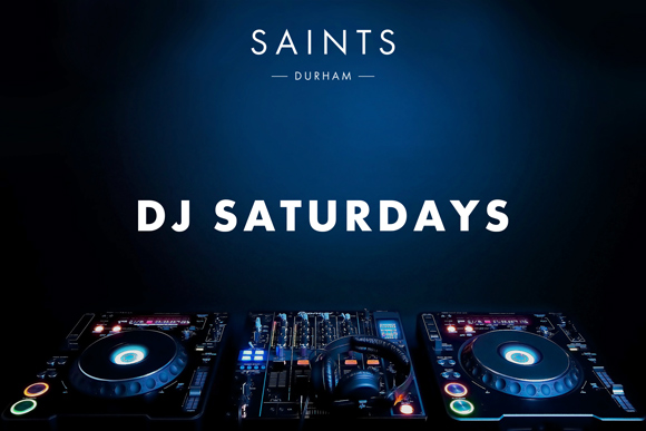 Saints Bar DJ Saturdays concept, DJ decks